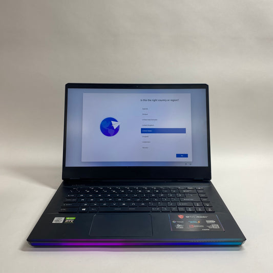 MSI Raider GE66 MS-1541 15.6" i7-10750H 2.6GHz 16GB RAM 1TB SSD GeForce RTX 2070