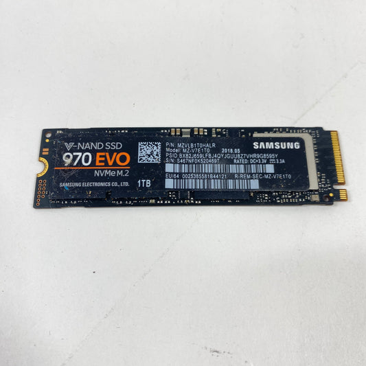 Samsung 2280mm MZ-V7E1T0 1TB M.2 NVMe Gen 3.0 x 4 SSD MZ-V7E1T0
