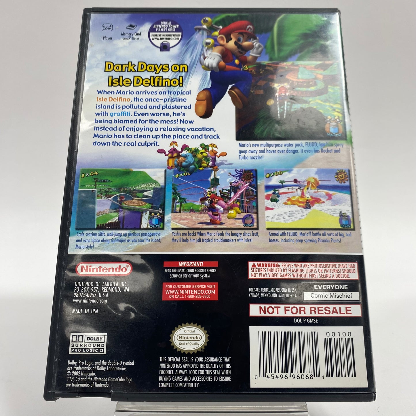 Super Mario Sunshine [Not For Resale] (Nintendo GameCube, NaN)