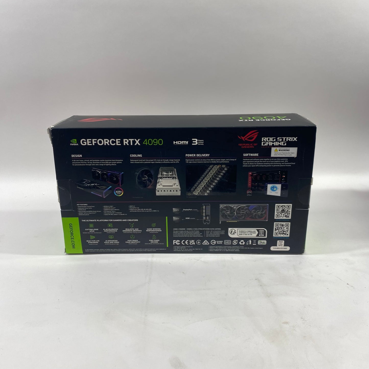 ASUS ROG Strix RTX 4090 24GB GDDR6X Graphics Card ROG-STRIX-RTX4090-O24G-GAMING