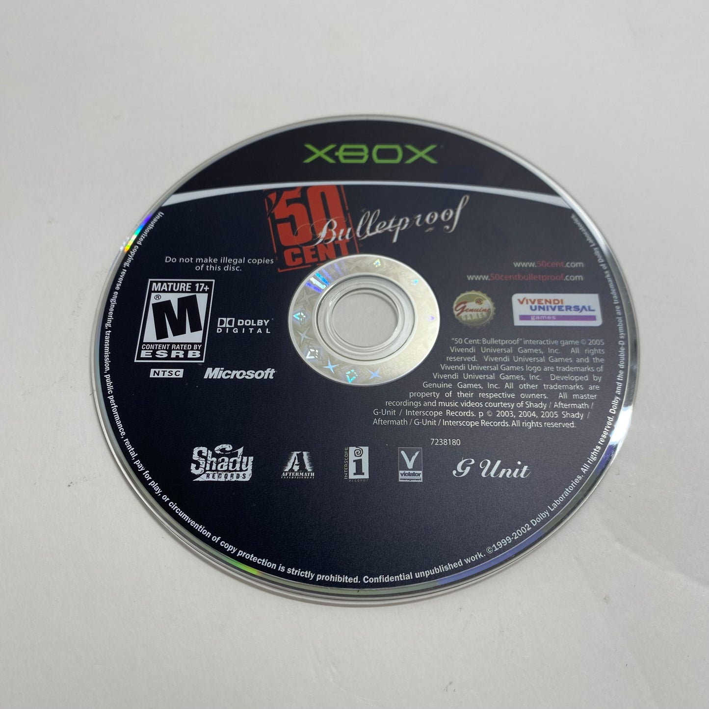 50 Cent Bulletproof (Microsoft Xbox, 2005)