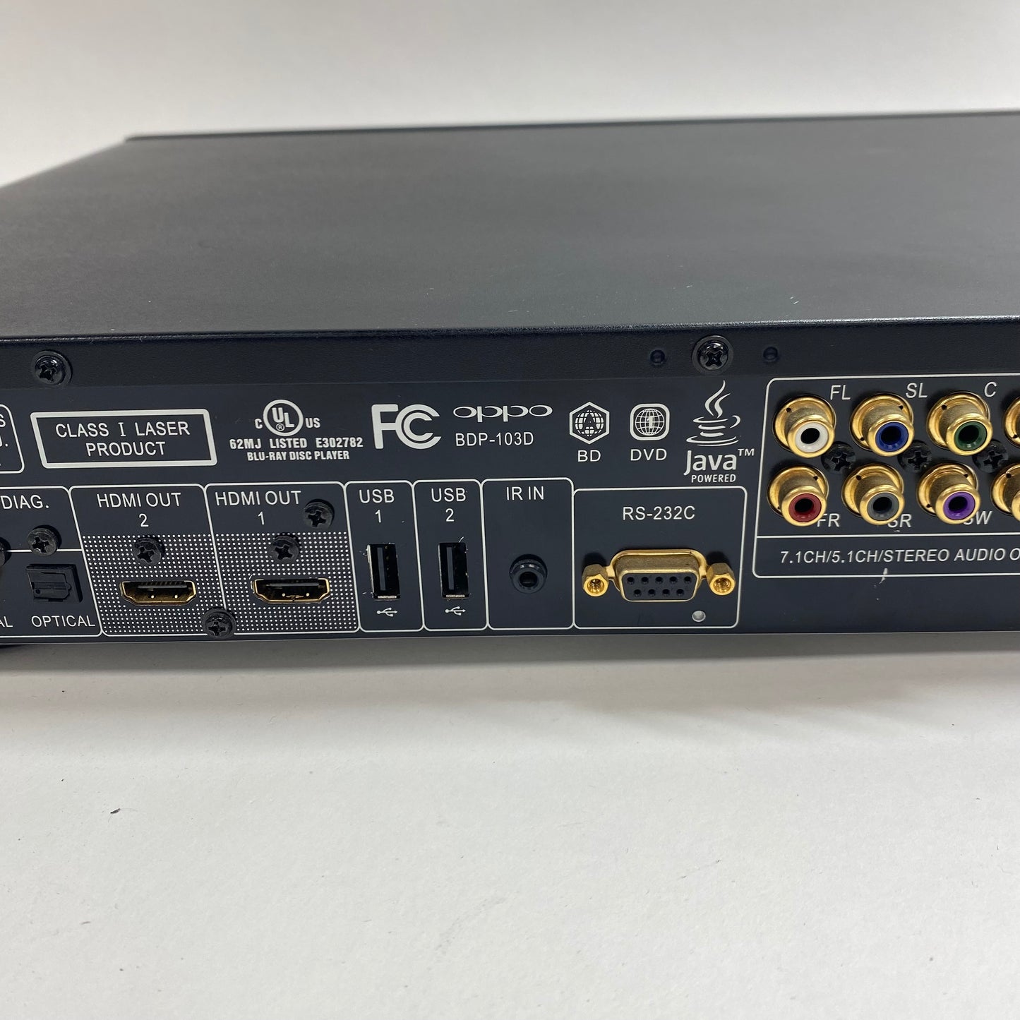 Oppo Blu-Ray Player with Remote and Cables Blu-Ray Player BDP-103D