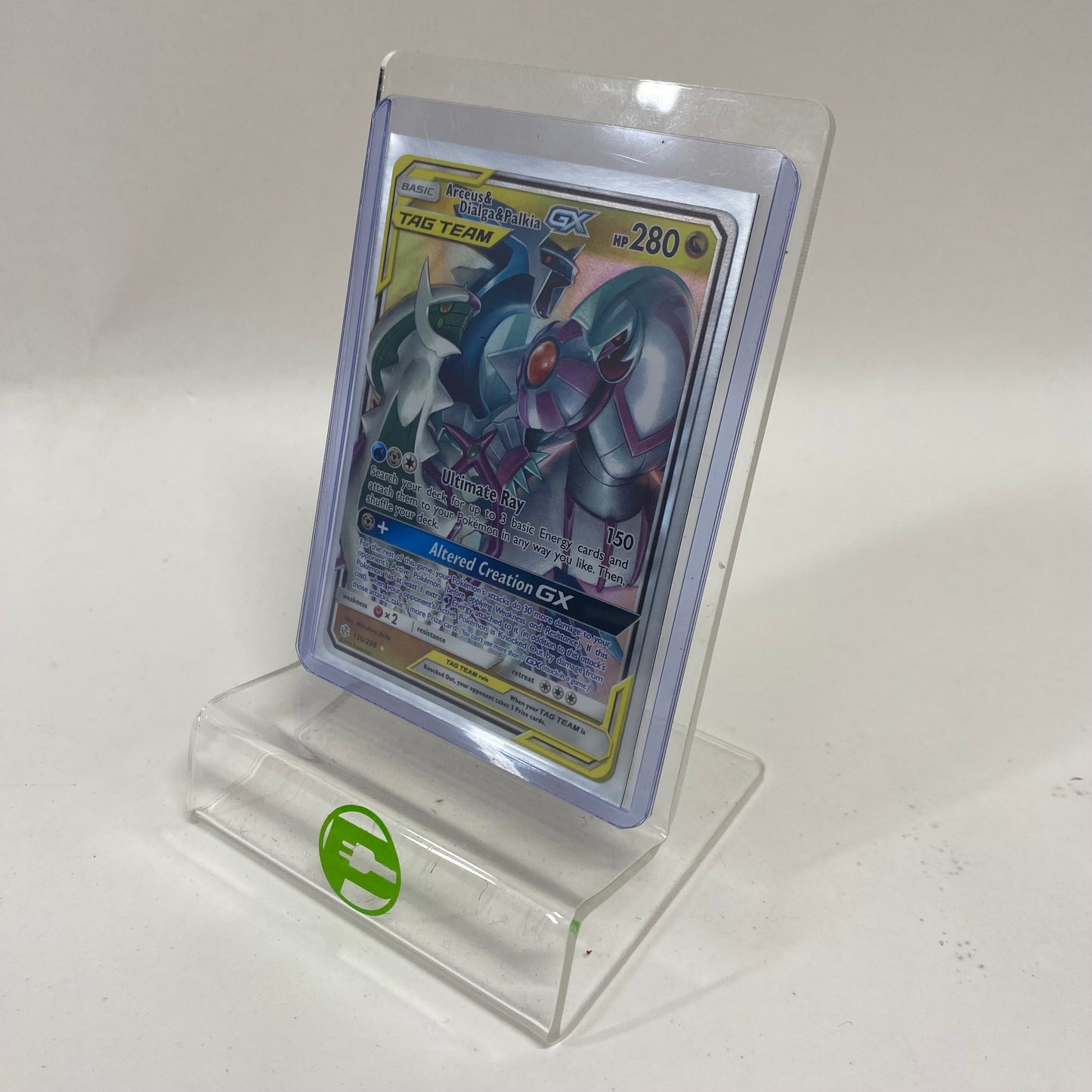 Pokémon TCG Cosmic Eclipse Arceus & Dialga & Palkia GX 156/236 English