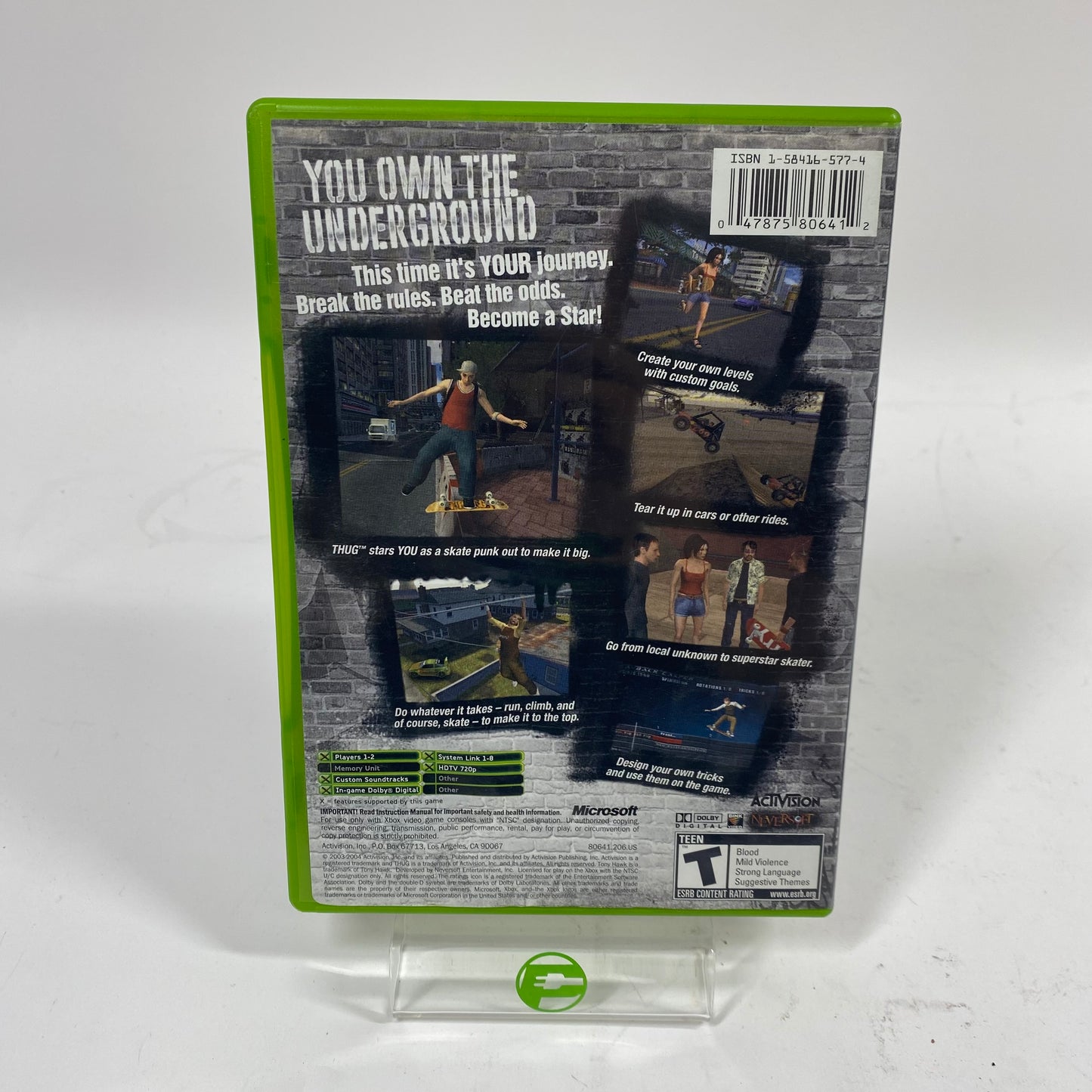 Tony Hawk Underground (Microsoft Xbox, 2003)