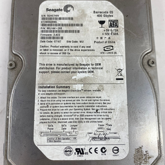 Seagate 3.5" Barracuda ES 400GB SATA III 6Gbps HDD ST3400620NS