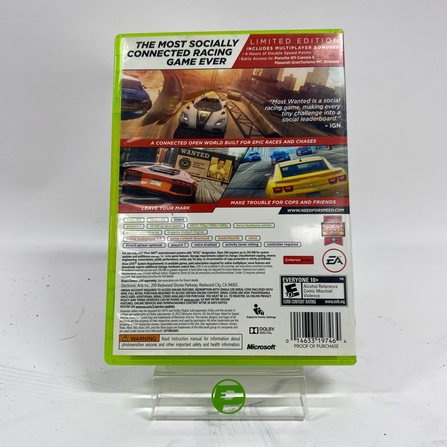 Need for Speed Most Wanted [2012 Limited Edition] (Microsoft Xbox 360, 2012)