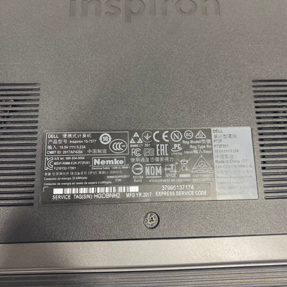 Broken Dell Inspiron 7577 15.6" i5 2.5GHz 24GB RAM 256GB GeForce GTX 1060 *READ*