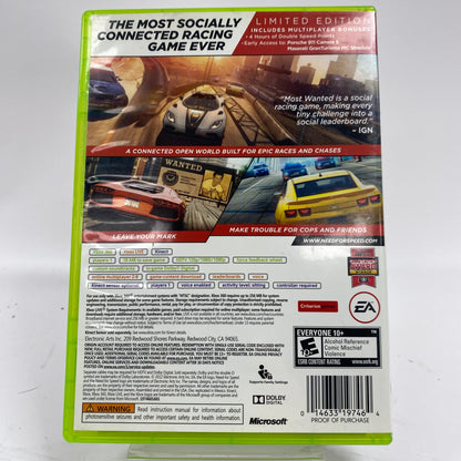 Need for Speed Most Wanted [2012 Limited Edition] (Microsoft Xbox 360, 2012)