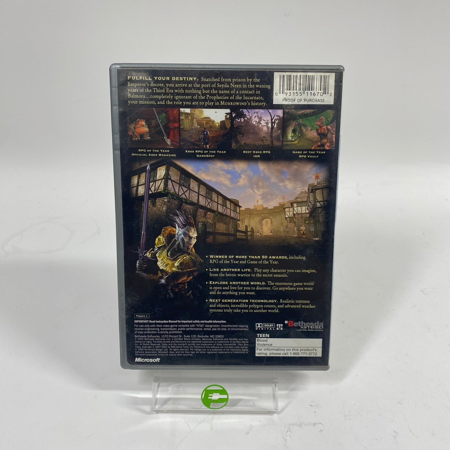 Elder Scrolls III Morrowind [Platinum Hits] (Microsoft Xbox, NaN)