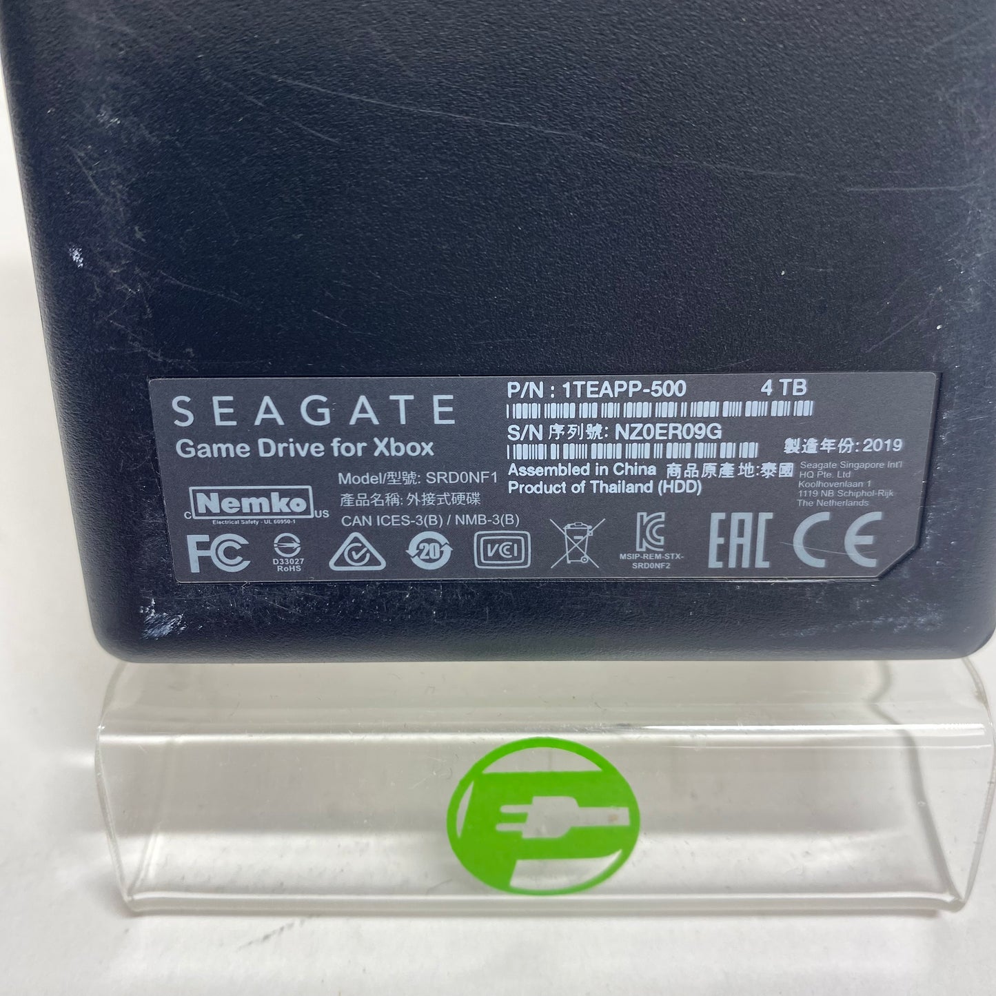 Seagate Portable 1TEAPP-500 4TB USB-B to USB-A SSD 1TEAPP-500