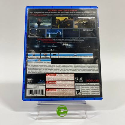 Metal Gear Solid V: Ground Zeroes (Sony PlayStation 4 PS4, 2014)