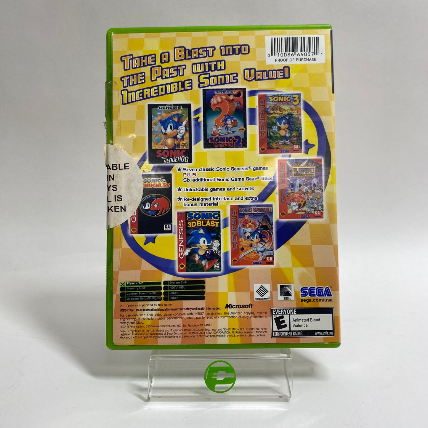 Sonic Mega Collection Plus (Microsoft Xbox, 2004)
