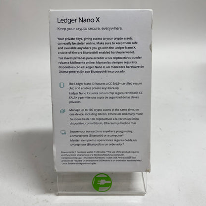 New Ledger Nano X Crypto Wallet