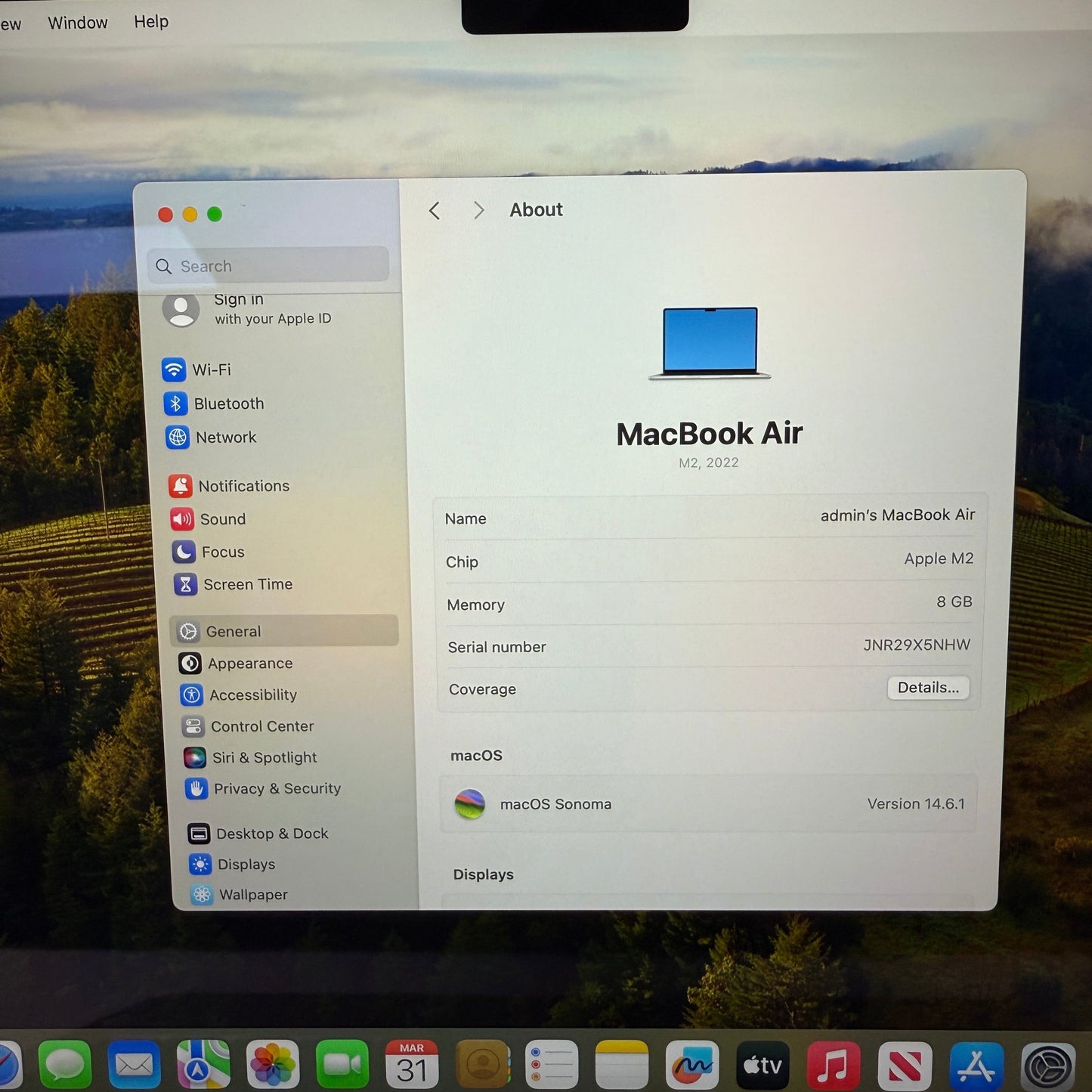 2022 Apple MacBook Air 13.6" M2 10C GPU 3.5GHz 8GB RAM 512GB SSD A2681