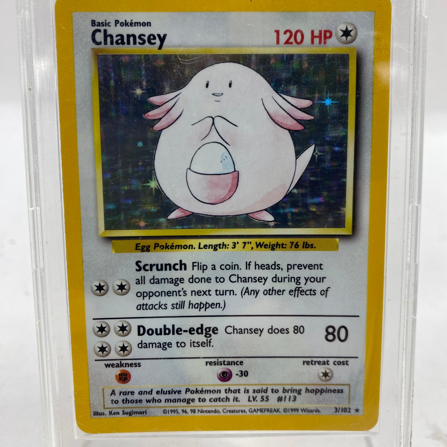 Pokémon TCG Base Set Chansey 3 English