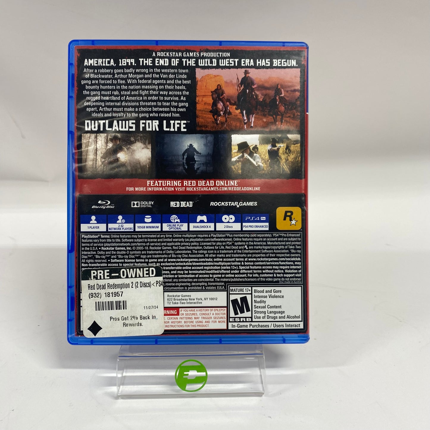 Red Dead Redemption 2 (Sony PlayStation 4 PS4, 2018)