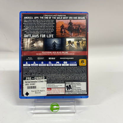 Red Dead Redemption 2 (Sony PlayStation 4 PS4, 2018)