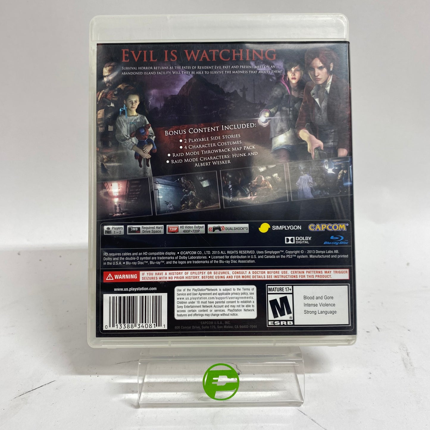 Resident Evil Revelations 2 (Sony PlayStation 3 PS3, 2015)