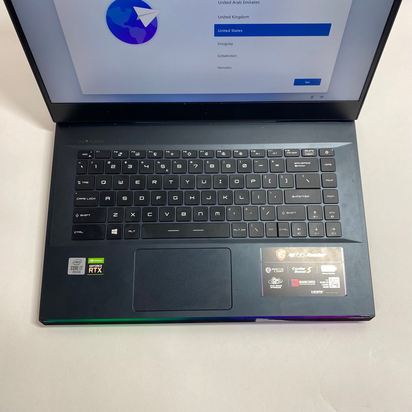 MSI Raider GE66 MS-1541 15.6" i7-10750H 2.6GHz 16GB RAM 1TB SSD GeForce RTX 2070