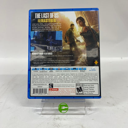 The Last of Us Remastered (Sony PlayStation 4 PS4, 2014)
