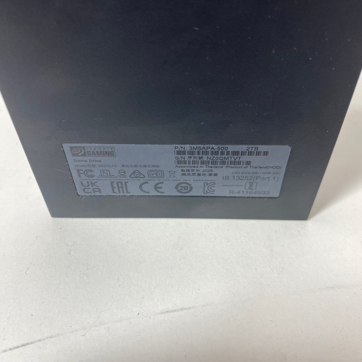 Seagate Portable SRD0LF0 2TB USB-B to USB-A HDD 3M5APA-500